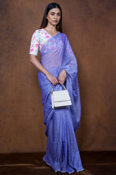 Lilac Drift Mul Cotton Saree