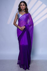 Lilac Rush Chiffon Saree