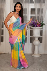 Checkchic Linen Saree Checkchic Linen Saree