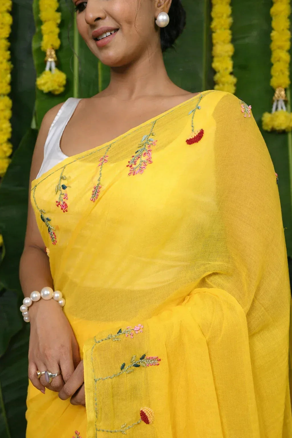 Golden Hour Mul Cotton Saree
