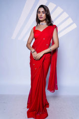 Hot Edit Chiffon Saree