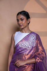 Iris Whisper Handloom Zari Saree