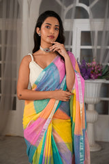 Checkchic Linen Saree