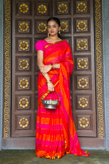 Sunset Pop Mul Cotton Saree