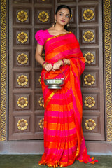 Sunset Pop Mul Cotton Saree