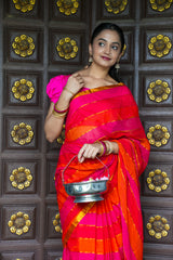 Sunset Pop Mul Cotton Saree