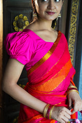 Sunset Pop Mul Cotton Saree