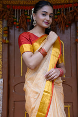 Ivoreeze Mul Cotton Saree