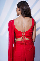 Hot Edit Chiffon Saree