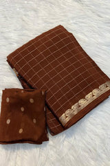 Brownie Viscose Saree