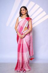 Cotton Candy Linen Saree