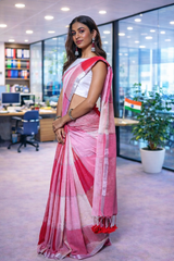 Cotton Candy Linen Saree